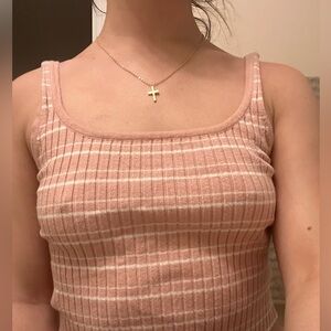 small light pink and white strips shirt